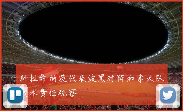 科拉希纳茨代表波黑对阵加拿大队战术责任观察
